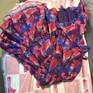 Colorful ruffle dress